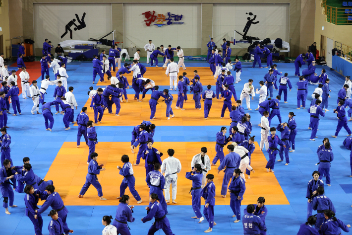 겨울철 전지훈련 최적지로 각광 받고 있는 동해시. 동해시 제공