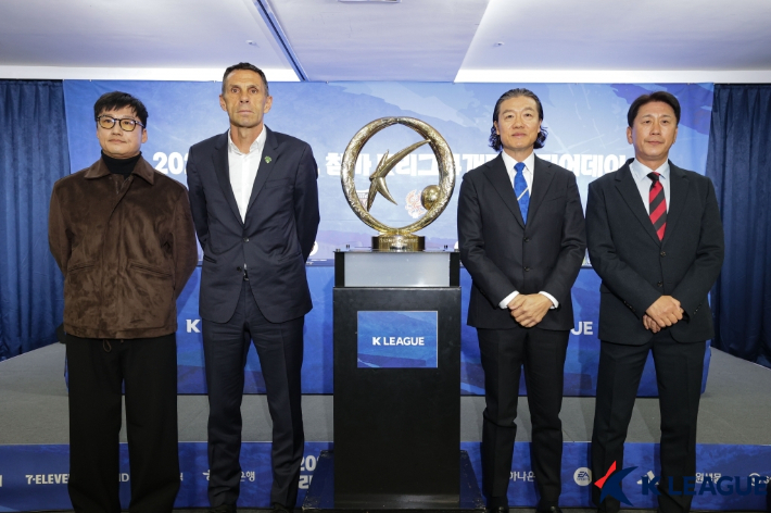 ACLE와 ACL2에 나서는 K리그1 4개 구단 사령탑. 한국프로축구연맹 제공