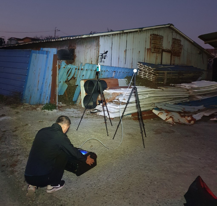 익산시가 악취단속을 실시하고 있다. 익산시 제공