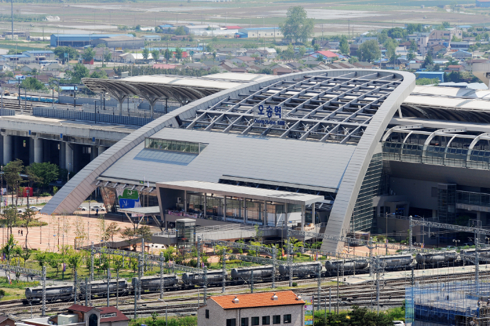 오송역 전경. 청주시 제공