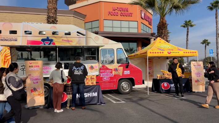 농심 신라면 툼바 미국 현지 푸드트럭 이벤트 사진. 농심 제공