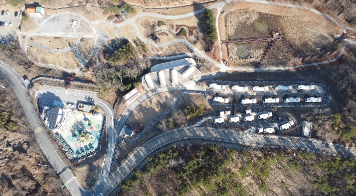 경주시 친환경에너지타운 캠핑장 모습. 경주시 제공