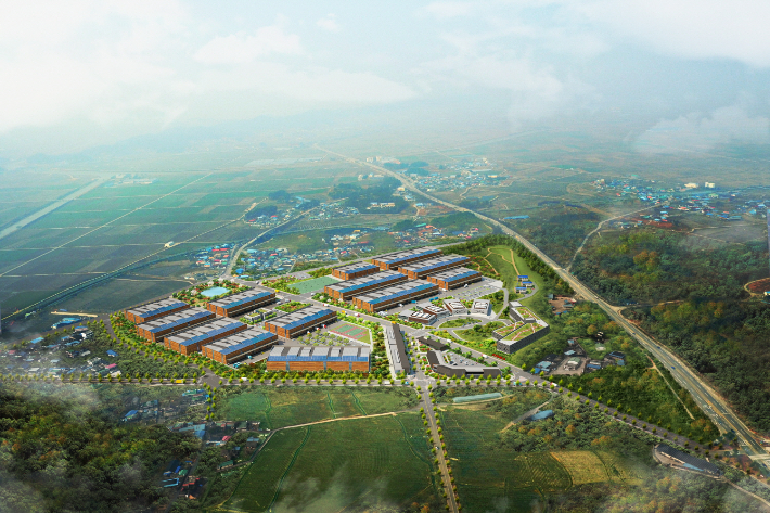 익산시가 기회발전특구 추가 지정을 추진하는 함열농공단지 조감도. 익산시 제공 