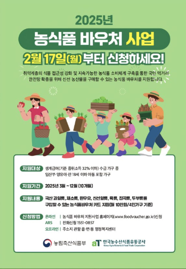 농식품 바우처 사업 포스터. 울진군 제공