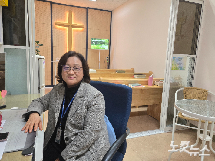 원목실(벧엘성전)에서. 김영미PD