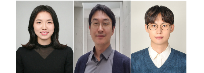 사진 왼쪽부터 이지민 교수, 윤의성 교수, 노형준 연구원. UNIST 제공