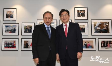 권성동, 이명박 전 대통령 예방