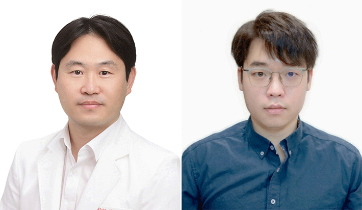 경북대 의대 한승우 교수(왼쪽), 한진 박사후 연구원. 경북대 제공