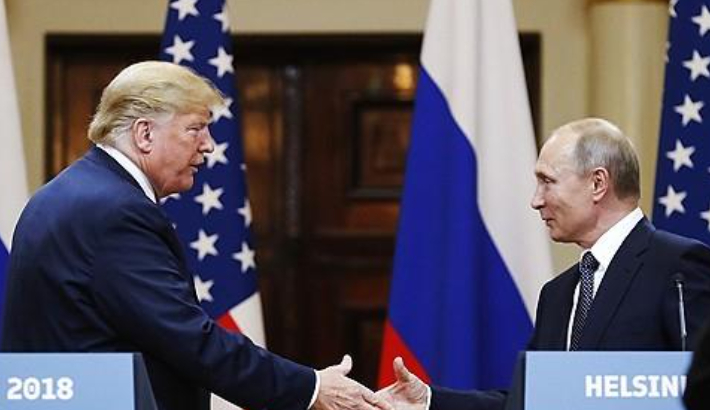 트럼프 미국 대통령(왼쪽)과 푸틴 러시아 대통령. 연합뉴스