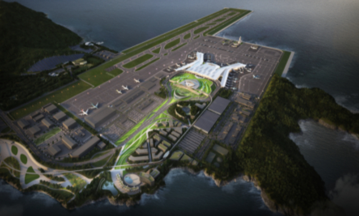 가덕신공항 조감도. 가덕신공항건설공단 제공