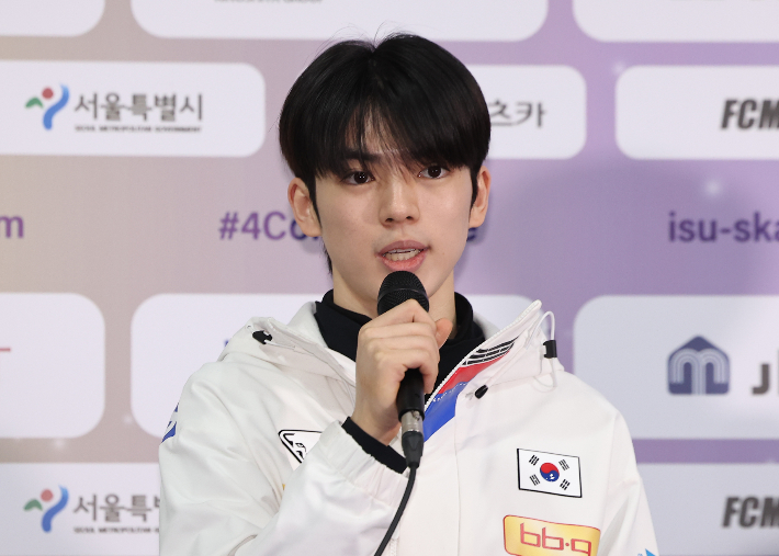 각오 말하는 차준환. 연합뉴스