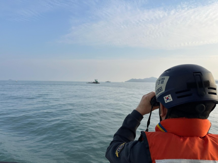 부안해경의 수색 모습. 부안해양경찰서 제공