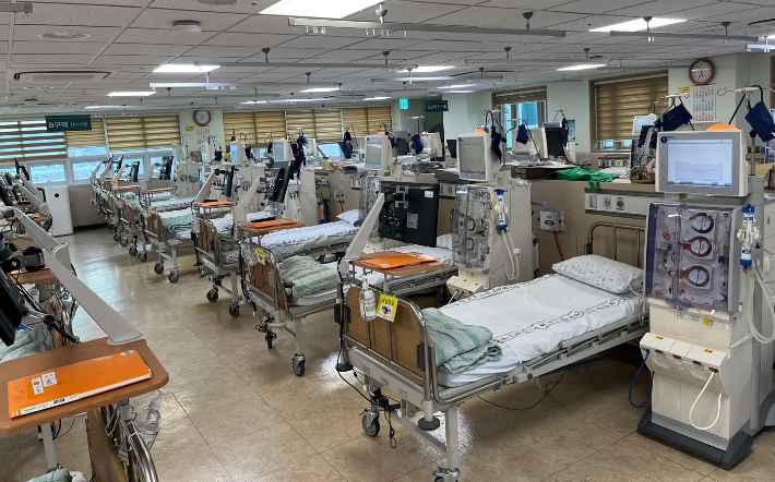 포항세명기독병원 인공신장실. 포항세명기독병원 제공