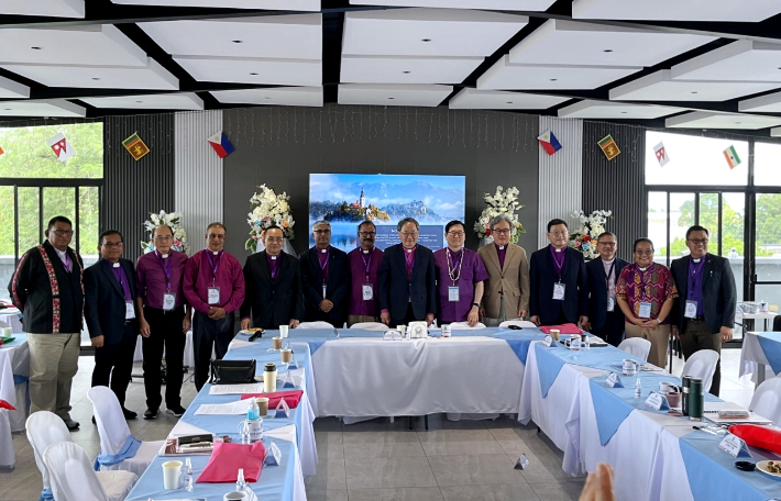 아시아감리교협의회(AMC) 실행위원회가 지난 18일부터 20일까지 필리핀 클락에서 개최됐다. AMC 의장인 기독교대한감리회 김정석 감독회장은 아시아 감리교회들간의 선교 협력 네트워크 구축을 제안했다. 사진 기독교대한감리회 제공