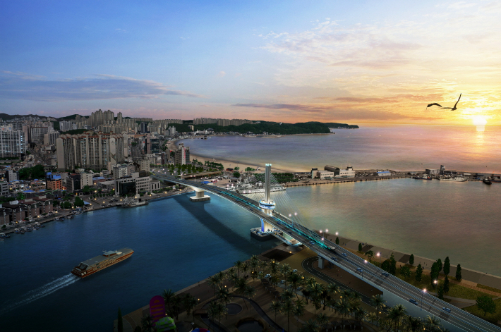 동빈대교 조감도. 포항시 제공