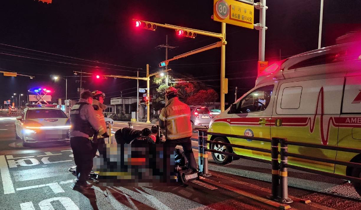 사고 현장 모습. 제주도소방안전본부 제공