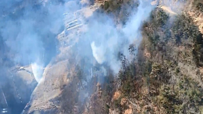 경주 양남면 산불 모습. 산림청 제공