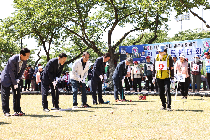 지난해 7월 열린 경주 파크골프 제2구장 개장식. 경주시 제공