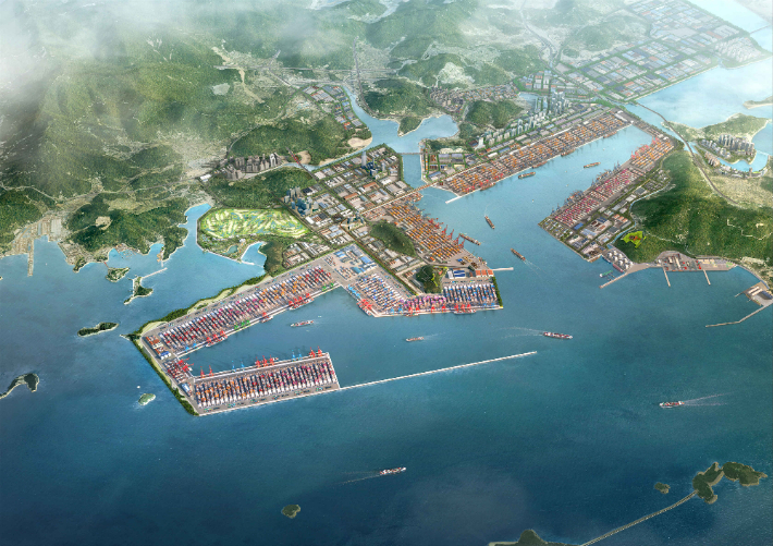 진해신항 조감도. 경남도청 제공 
