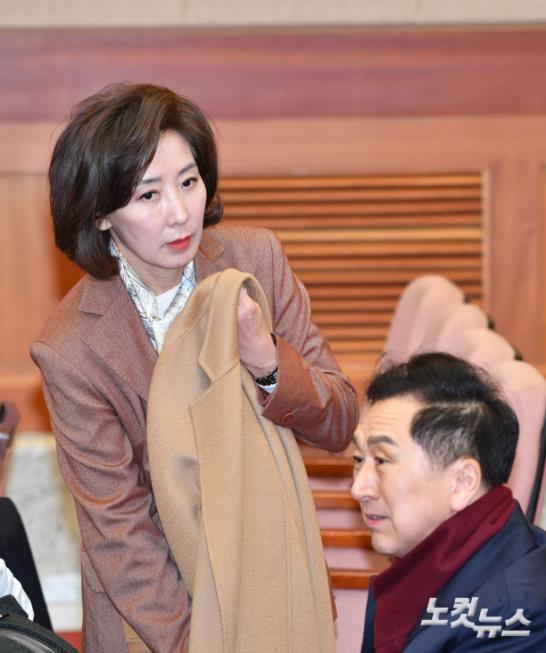 윤 대통령 탄핵심판 최종 변론 참석한 나경원-김기현