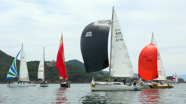 전북 부안군 격포항에서 열린 새만금컵 국제요트대회. 부안군 제공