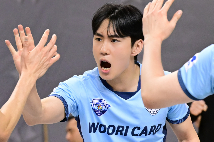 우리카드 세터 한태준. KOVO 제공