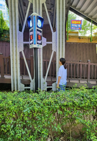 미세먼지·오존신호등. 창원시 제공 