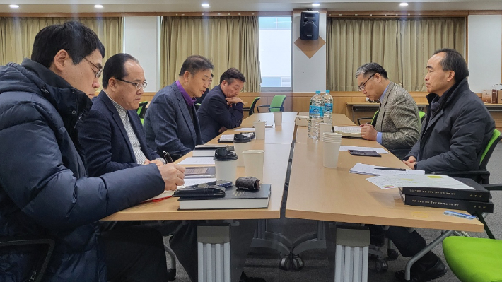 한국교회이단대책위원장협의회 2025년 1차 모임이 28일까지 이틀간 충남 천안시 천안상록호텔에서 진행됐다. 한국교회이단대책위원장협의회 제공