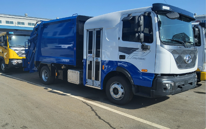 저상형 안전 청소차량. 순천시 제공