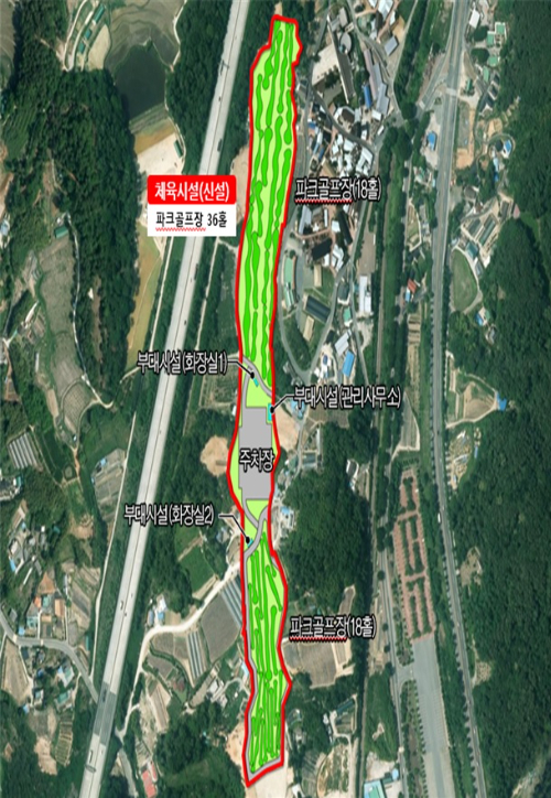 울주파크골프장 조감도. 울주군 제공