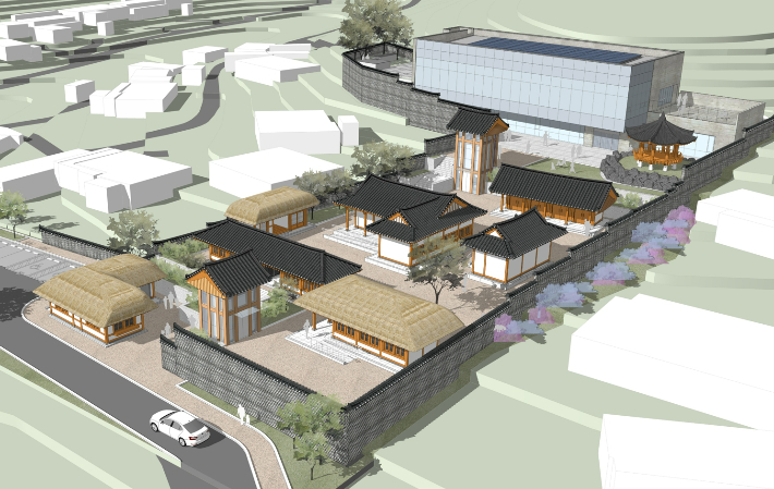 진천 초평 책마을 조감도. 진천군 제공 