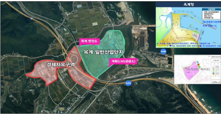 옥계 첨단소재융합산업지구. 강원경제자유구역청 제공