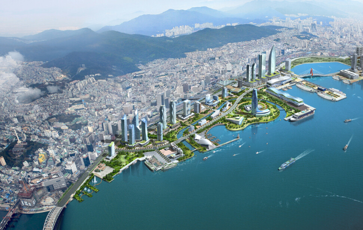 국제해상드론라이트쇼 경연대회 개최 예정지인 북항. 부산시 제공