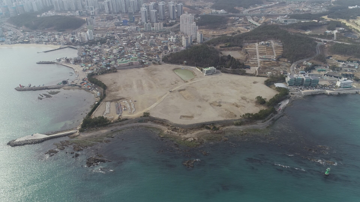 부산 기장군 일광읍 옛 한국유리 부지. 부산 기장군 제공 