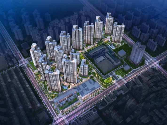 해링턴 스퀘어 산곡역 조감도. 효성중공업 제공