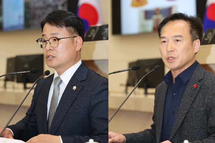 함정호, 전주형 시의원(왼쪽부터). 포항시의회 제공