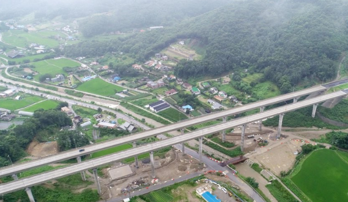 서울-양평 고속도로 예타를 통과한 원안 노선의 종점인 경기도 양평군 양서면 일대 모습. 연합뉴스