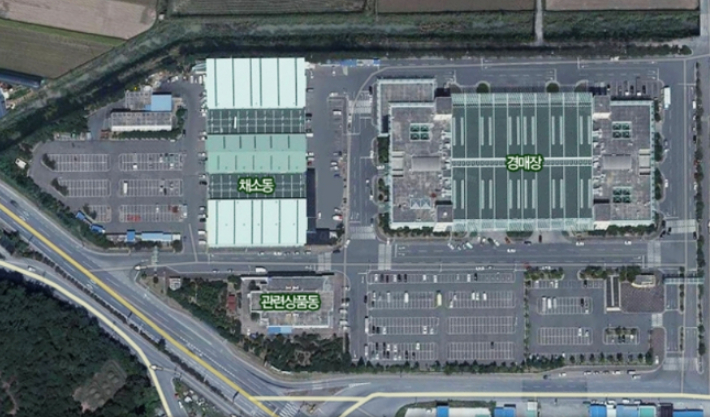 농산물도매시장 경매장 위치. 순천시 홈페이지 캡처