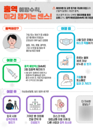 홍역 예방수칙. 부산시 제공