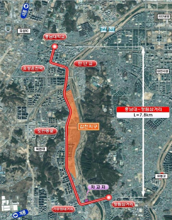 노선도. 대전시 제공