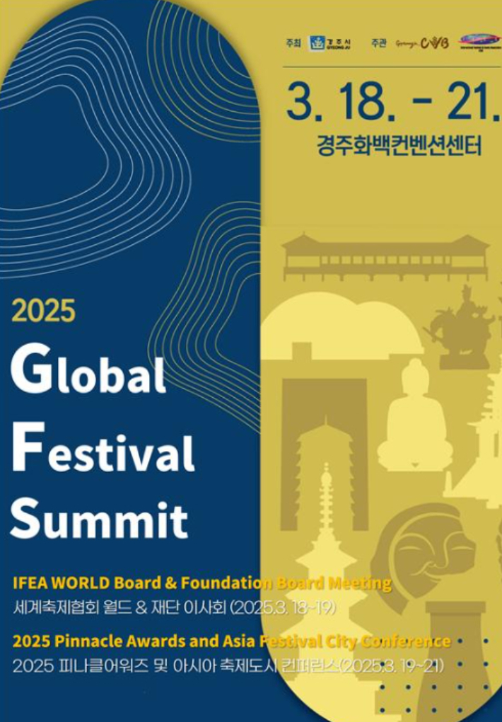 세계축제 정상회의 2025(Global Festival Summit 2025) 행사 포스터. 경주시 제공