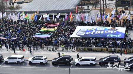 광화문 광장에 펼쳐진 