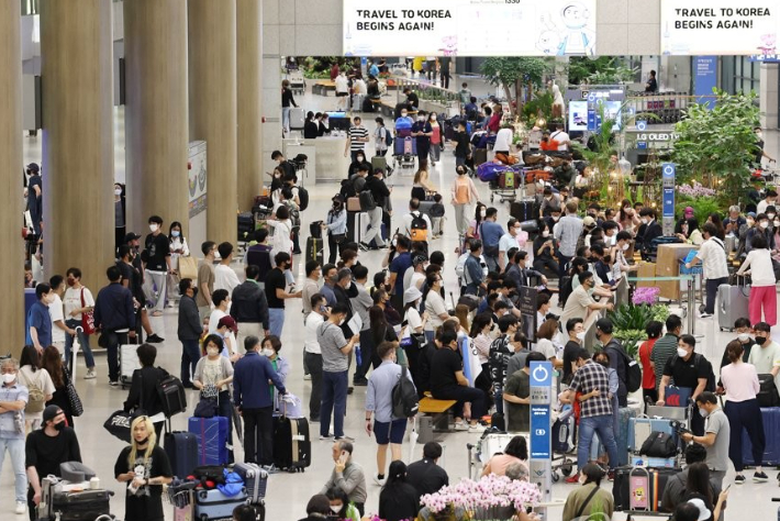 인천공항 1터미널 입국장. 연합뉴스