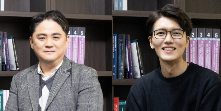 사진 왼쪽부터 송명훈·조승호 교수. UNIST 제공