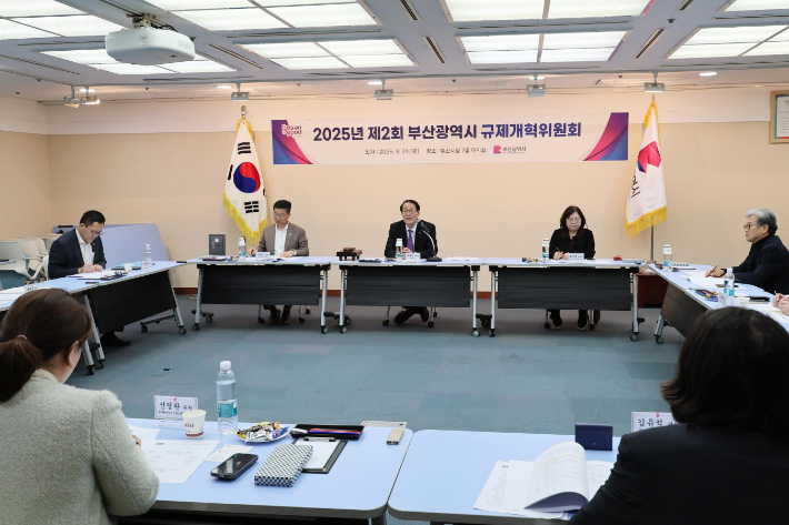 부산시가 규제개혁위원회를 개최했다. 부산시 제공