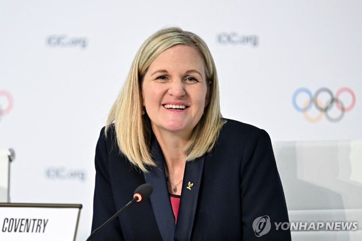 차기 IOC 위원장으로 선출된 커스티 코번트리. 연합뉴스