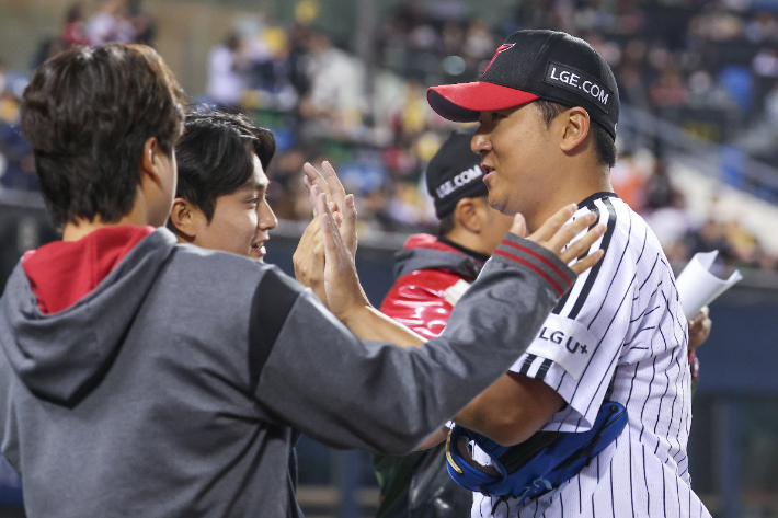 7이닝 무실점 괴력투 펼친 LG 송승기. 연합뉴스