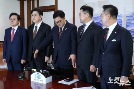 국회의장 주재 양당 원내대표 회동