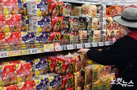 오뚜기 라면값 인상..오늘부터 7.5%