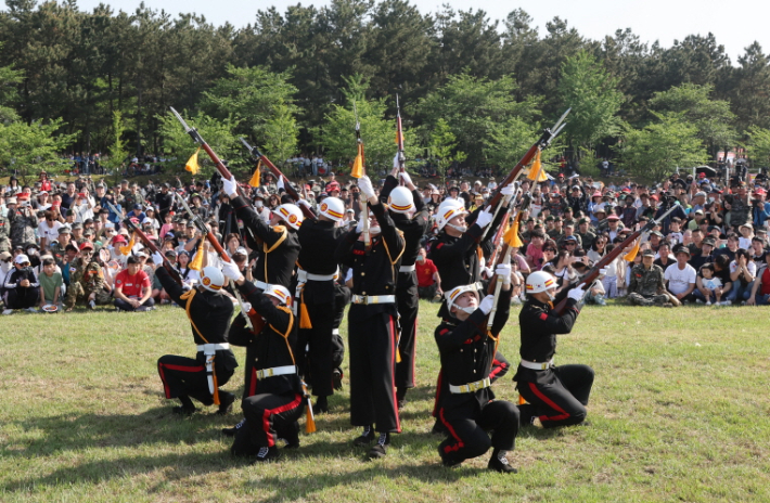 지난해 열린 해병대 축제 행사. 포항시 제공